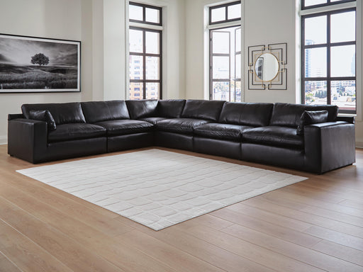 Emilia Black 6-Piece Sectional - 30902S5