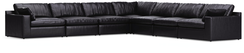 Emilia Black 7-Piece Sectional - 30902S6