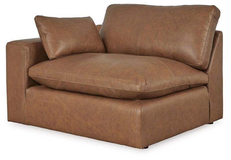 Emilia Caramel 3-Piece Sectional and 2 Ottomans - 30901U2