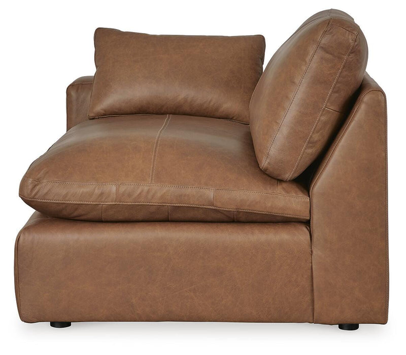 Emilia Caramel 3-Piece Sectional and 2 Ottomans - 30901U2