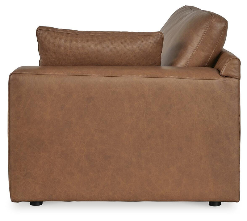 Emilia Caramel 3-Piece Sectional and 2 Ottomans - 30901U2