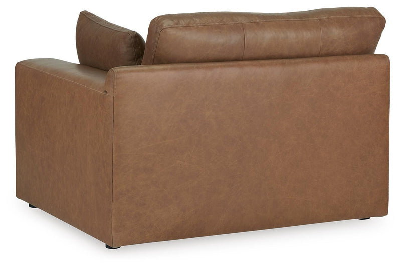 Emilia Caramel 3-Piece Sectional and 2 Ottomans - 30901U2