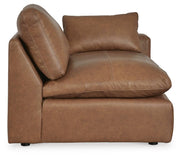 Emilia Caramel 3-Piece Sectional and 2 Ottomans - 30901U2