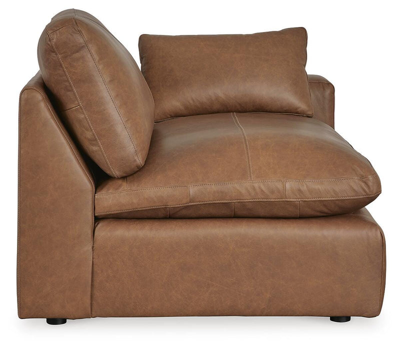Emilia Caramel 3-Piece Sectional and 2 Ottomans - 30901U2