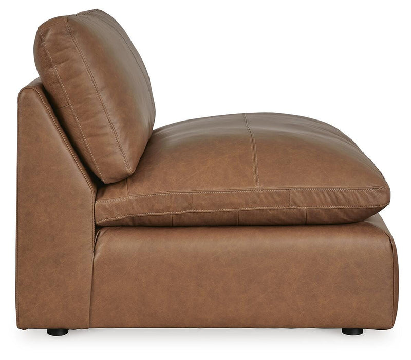 Emilia Caramel 3-Piece Sectional and 2 Ottomans - 30901U2