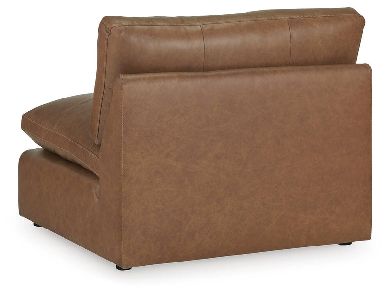 Emilia Caramel 3-Piece Sectional and 2 Ottomans - 30901U2