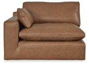Emilia Caramel 3-Piece Sectional and 2 Ottomans - 30901U2