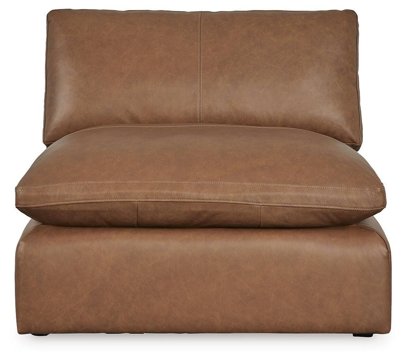 Emilia Caramel 3-Piece Sectional Sofa, 2-Piece Sectional Loveseat and Ottoman - 30901U3