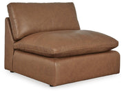 Emilia Caramel 3-Piece Sectional Sofa, 2-Piece Sectional Loveseat and Ottoman - 30901U3