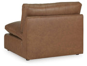 Emilia Caramel 3-Piece Sectional Sofa, 2-Piece Sectional Loveseat and Ottoman - 30901U3