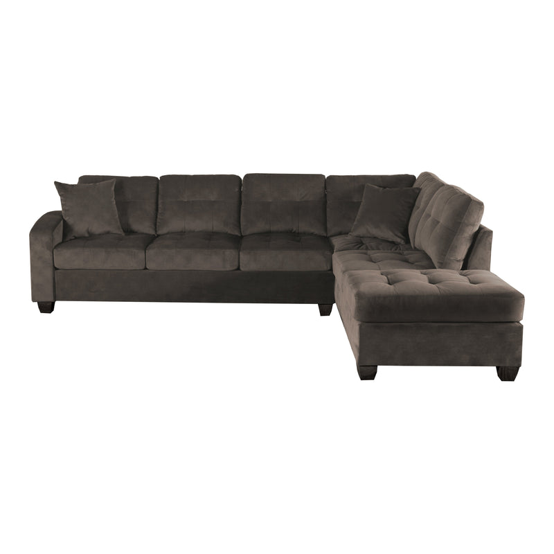 Emilio Chocolate Reversible Sectional - Gate FurnitureSectional