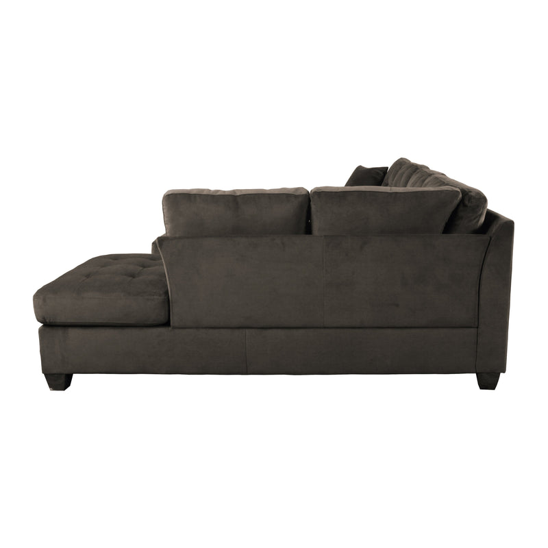 Emilio Chocolate Reversible Sectional - Gate FurnitureSectional