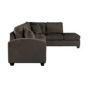 Emilio Chocolate Reversible Sectional - Gate FurnitureSectional