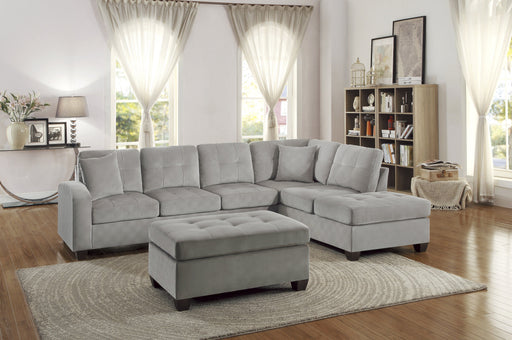 Emilio Taupe Reversible Sectional - Gate FurnitureSectional