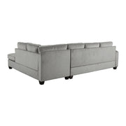 Emilio Taupe Reversible Sectional - Gate FurnitureSectional
