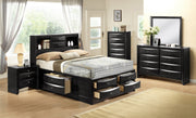 Emily Black Storage Platform Bedroom Set - Gate FurnitureBedroom Set