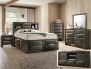 Emily Gray Nightstand - Gate FurnitureNightstand