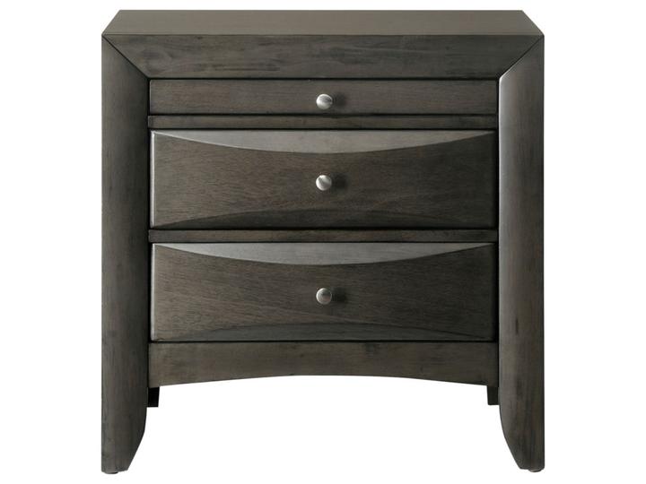 Emily Gray Nightstand - Gate FurnitureNightstand