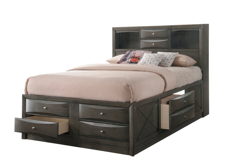 Emily Gray Storage Platform Bedroom Set - Gate FurnitureBedroom Set