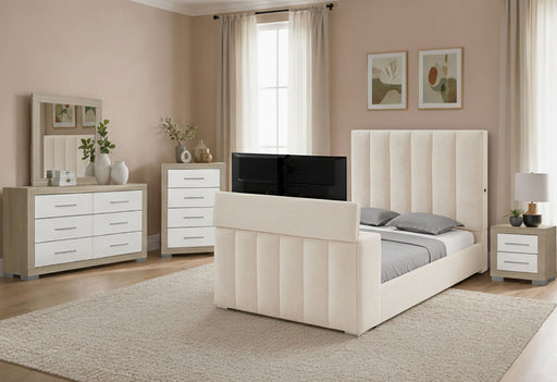 Serenity/Emma Buff Queen Bed Group - SERENITY/EMMA-BUFF-QBG