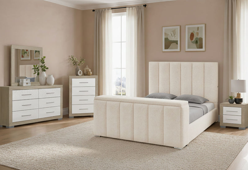 Serenity/Emma Buff Queen Bed Group - SERENITY/EMMA-BUFF-QBG