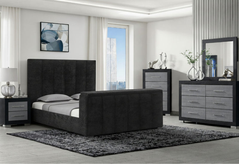 Serenity/Emma Onyx King Bed Group - SERENITY/EMMA-ONYX-KBG