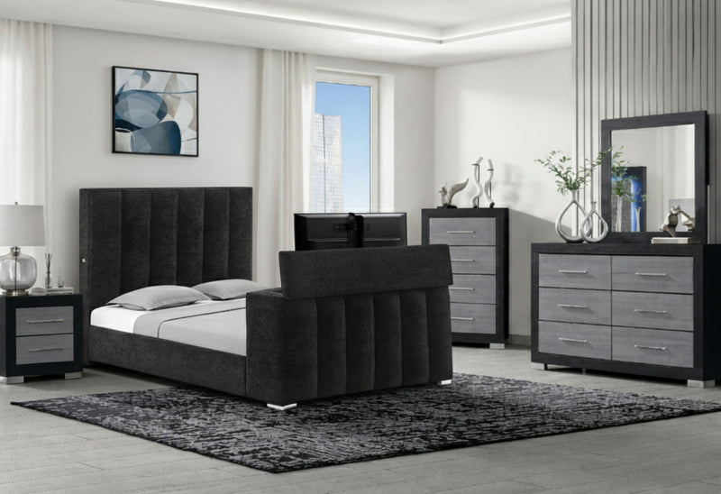 Serenity/Emma Onyx Queen Bed Group - SERENITY/EMMA-ONYX-QBG