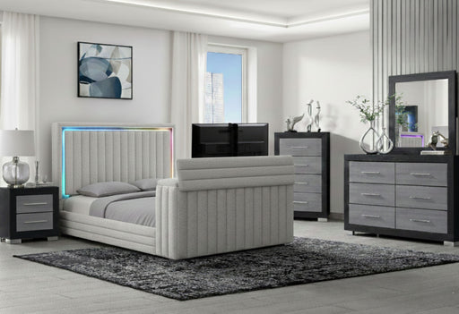 Elias/Emma Tv Fb Black Queen Bed Group - ELIAS/EMMA-TV-BLACK-QBG