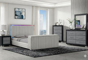 Elias/Emma Tv Fb Natural King Bed Group - ELIAS/EMMA-TV-NATURAL-KBG