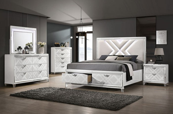 Emmeline White Dresser - FOA7147WH-D