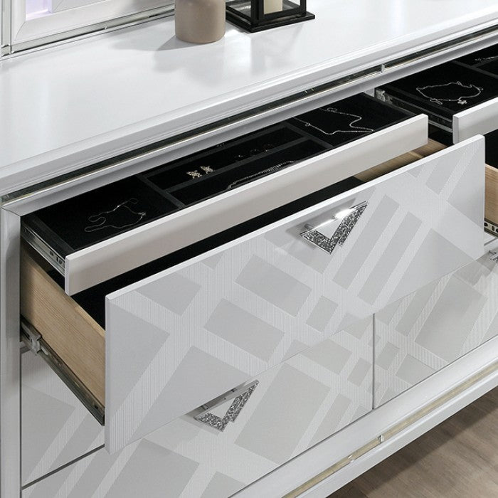 Emmeline White Dresser - FOA7147WH-D