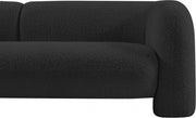 Emory 66" Boucle Fabric Upholstered Loveseat in Black - 139Black-L