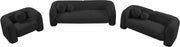 Emory 66" Boucle Fabric Upholstered Loveseat in Black - 139Black-L