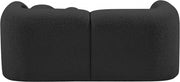 Emory 66" Boucle Fabric Upholstered Loveseat in Black - 139Black-L
