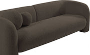 Emory 66" Boucle Fabric Upholstered Loveseat in Brown - 139Brown-L