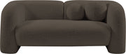 Emory 66" Boucle Fabric Upholstered Loveseat in Brown - 139Brown-L