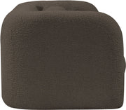 Emory 66" Boucle Fabric Upholstered Loveseat in Brown - 139Brown-L