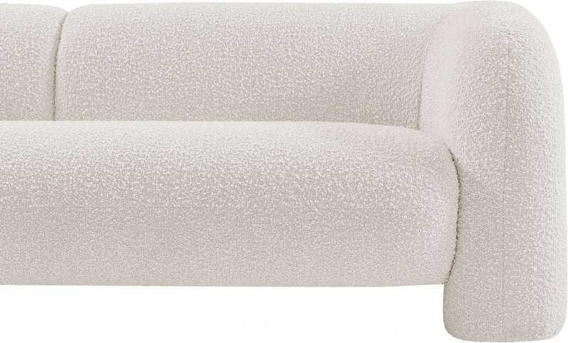 Emory 66" Boucle Fabric Upholstered Loveseat in Cream - 139Cream-L