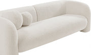 Emory 66" Boucle Fabric Upholstered Loveseat in Cream - 139Cream-L