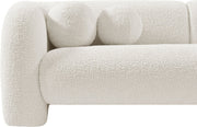 Emory 66" Boucle Fabric Upholstered Loveseat in Cream - 139Cream-L