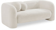 Emory 66" Boucle Fabric Upholstered Loveseat in Cream - 139Cream-L