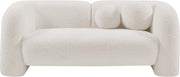 Emory 66" Boucle Fabric Upholstered Loveseat in Cream - 139Cream-L