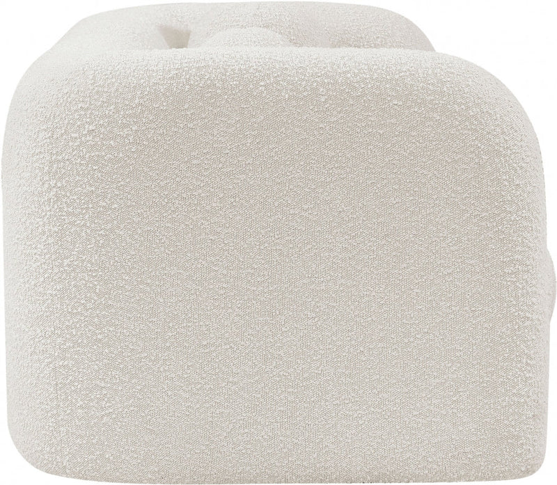 Emory 66" Boucle Fabric Upholstered Loveseat in Cream - 139Cream-L