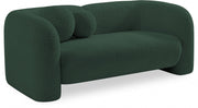 Emory 66" Boucle Fabric Upholstered Loveseat in Green - 139Green-L
