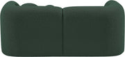 Emory 66" Boucle Fabric Upholstered Loveseat in Green - 139Green-L