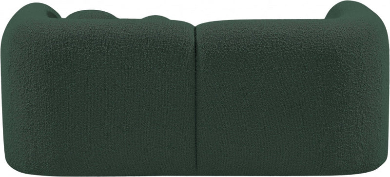 Emory 66" Boucle Fabric Upholstered Loveseat in Green - 139Green-L