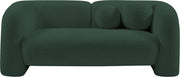 Emory 66" Boucle Fabric Upholstered Loveseat in Green - 139Green-L