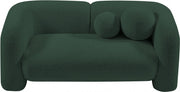 Emory 66" Boucle Fabric Upholstered Loveseat in Green - 139Green-L