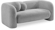 Emory 66" Boucle Fabric Upholstered Loveseat in Grey - 139Grey-L