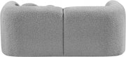 Emory 66" Boucle Fabric Upholstered Loveseat in Grey - 139Grey-L